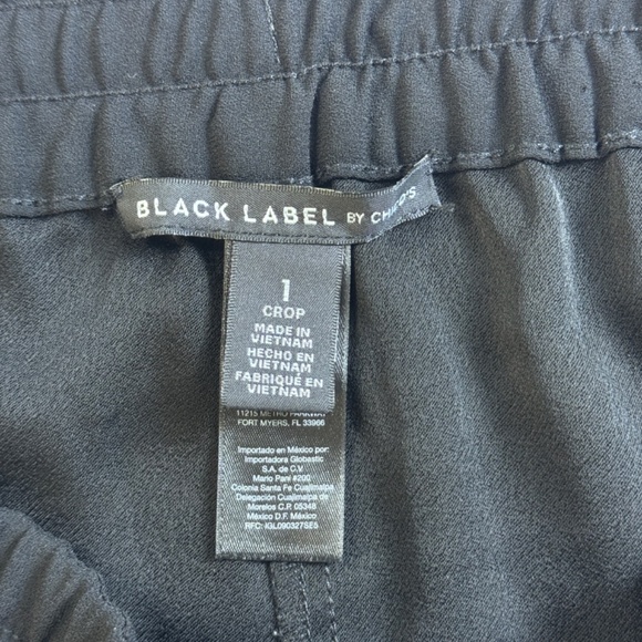 Chico's Black Label Wide Leg High Rise Pull-On Cropped Pants - Picture 5 of 6